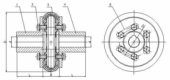 輪胎聯(lián)軸器的設(shè)計(jì)圖